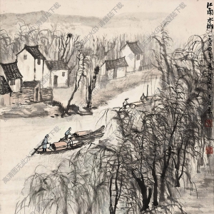 李可染作品_江南水鄉(xiāng)_高清大圖下載