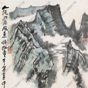 李可染作品_牧牛圖4_高清大圖下載