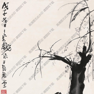 李可染作品_牧牛圖6_高清大圖下載