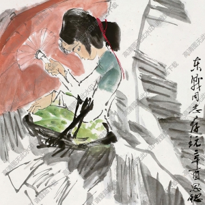 周思聰國畫作品 少女3 高清下載