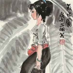 周思聰作品 汲水圖7 高清大圖下載