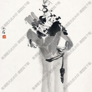 傅小石國(guó)畫(huà)作品 童叟圖 高清下載