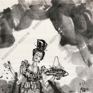 傅小石國(guó)畫(huà)作品 仙女 高清下載