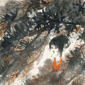 傅小石國(guó)畫(huà)作品 湘夫人 高清下載