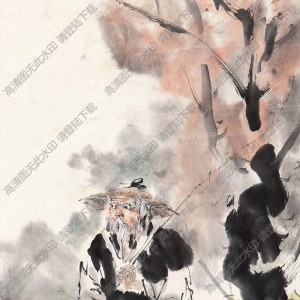 傅小石國(guó)畫(huà)作品 漁翁 高清下載