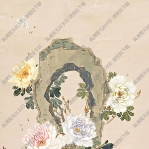 陳樹人國(guó)畫 富貴長(zhǎng)春 高清大圖下載