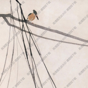 陳樹人國(guó)畫 寒塘 高清大圖下載