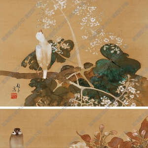 陳樹人國(guó)畫 花鳥冊(cè)頁(yè) 高清大圖下載