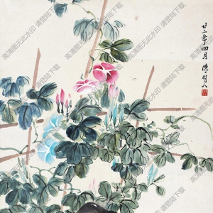 陳樹(shù)人作品 教子圖 高清大圖下載