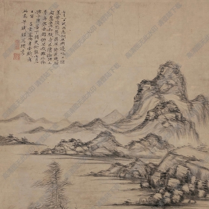 倪云林的畫(huà) 蕭山圖 高清大圖下載