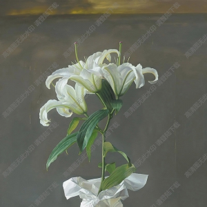 曾傳興作品 夢(mèng)回故鄉(xiāng) 百合花 高清大圖下載