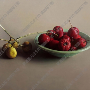 周梅元油畫作品 山楂紅 高清下載