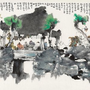 楊延文國畫 醉翁亭記 高清大圖下載