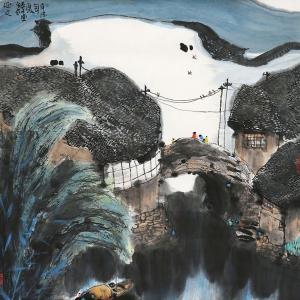 楊延文國(guó)畫作品 山村 高清下載