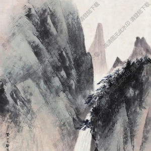 胡佩衡國(guó)畫 黃山天都峰 高清大圖下載