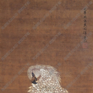 呂紀(jì)國(guó)畫(huà) 白鷹圖 高清大圖下載