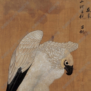 呂紀(jì)國(guó)畫(huà) 蒼鷹圖1 高清大圖下載