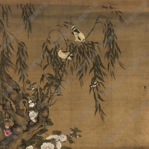 呂紀(jì)國(guó)畫(huà) 翠塘佳偶 高清大圖下載