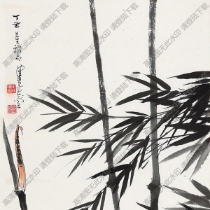 陳佩秋國(guó)畫作品 竹雀圖4 高清下載