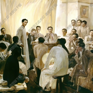 沈堯伊油畫作品_八七會(huì)議_高清大圖下載