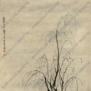 黃慎國(guó)畫 垂釣圖 高清大圖下載