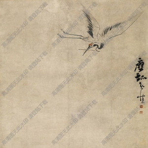 黃慎國(guó)畫 二仙圖 高清大圖下載
