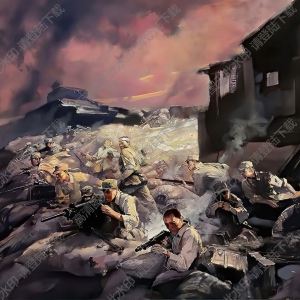 李如作品_萬(wàn)福河阻擊戰(zhàn)_山東魯西南戰(zhàn)役_高清大圖下載