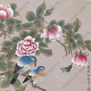陳之佛國(guó)畫 春之幽禽 高清大圖下載