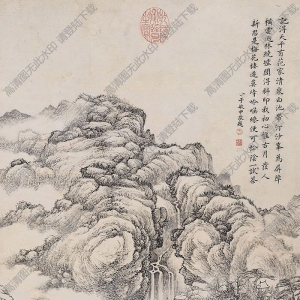 錢維城國畫 清泉書屋 高清大圖下載