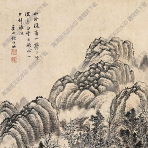 錢維城國畫 山水畫1 高清大圖下載