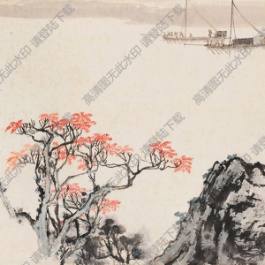 宋文治國(guó)畫 嘉陵江上 高清大圖下載