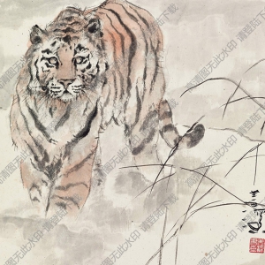 楊善深國(guó)畫(huà) 雪虎 高清大圖下載