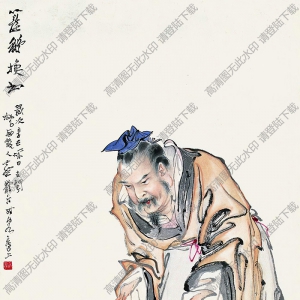 蔡鶴汀國(guó)畫 籠鵝換書 高清大圖下載