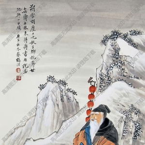 蔡鶴汀國(guó)畫 塞外寒雪 高清大圖下載