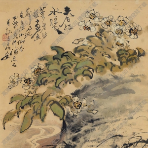 蔡鶴汀國(guó)畫作品 春江水暖 高清下載