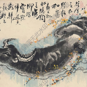 蔡鶴汀國(guó)畫作品 牛 高清下載