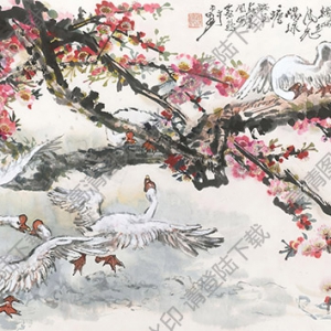 蔡鶴汀國(guó)畫作品 群鵝 高清下載