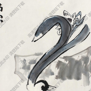 陳子莊國畫 水仙花 高清大圖下載