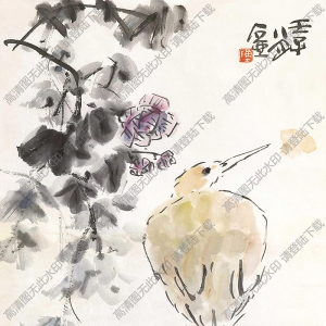 陳子莊國畫 仙鶴圖 高清大圖下載
