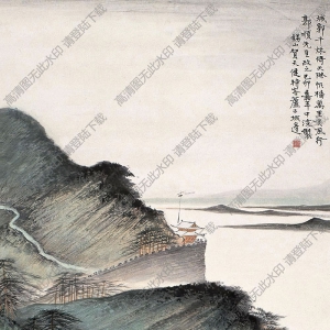 賀天健國(guó)畫作品 萬里順風(fēng)行 高清下載
