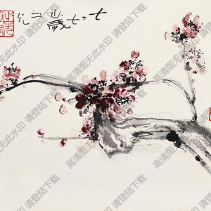 謝之光國畫 菊花小鳥 高清大圖下載