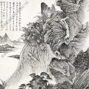 鄭午昌國畫作品 山水3 高清下載