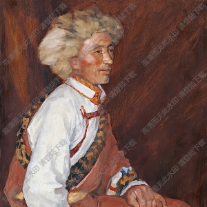 費(fèi)以復(fù)油畫(huà) 藏民 高清大圖下載