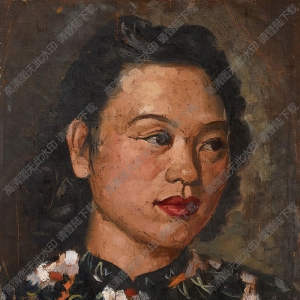 費(fèi)以復(fù)油畫(huà) 夫人畫(huà)像 高清大圖下載