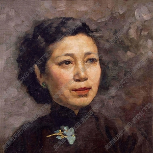 費(fèi)以復(fù)油畫(huà) 夫人肖像高清大圖下載