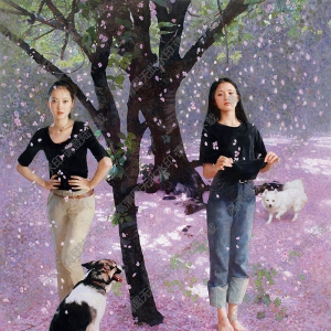 陳衍寧油畫_花雨_高清大圖下載