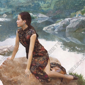 陳衍寧油畫_望_高清大圖下載