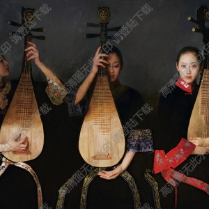 陳衍寧油畫_帷幕即將升起_高清大圖下載