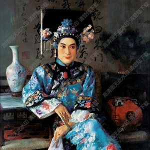 陳衍寧油畫_戲裝_高清大圖下載