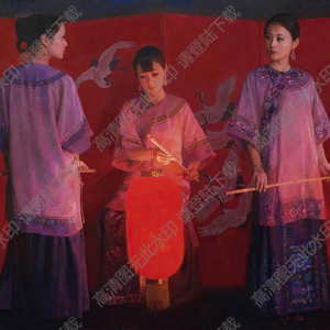 陳衍寧油畫_邀月圖_高清大圖下載